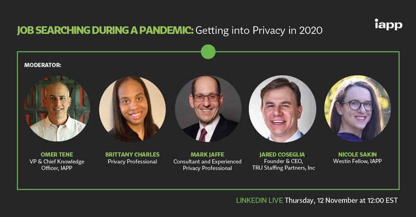 Job Searching During a Pandemic: Getting into Privacy in 2020