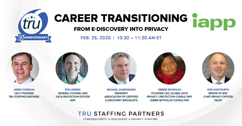 Career Transitioning from e-Discovery into Privacy